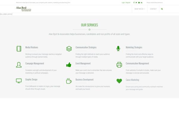 Ammo theme site design template sample