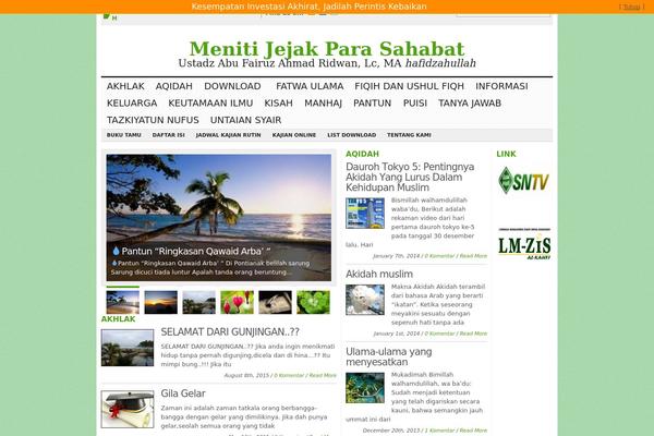 Magazine theme site design template sample