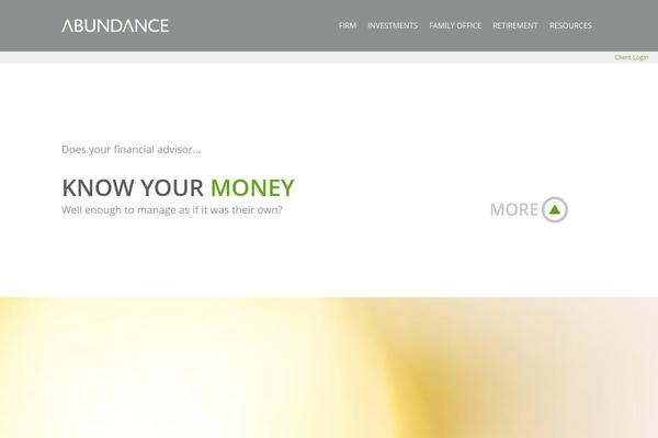 Abundance theme site design template sample
