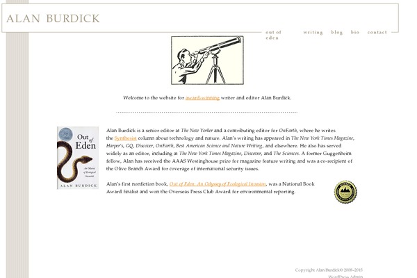 Thesis 1.8.3 theme site design template sample