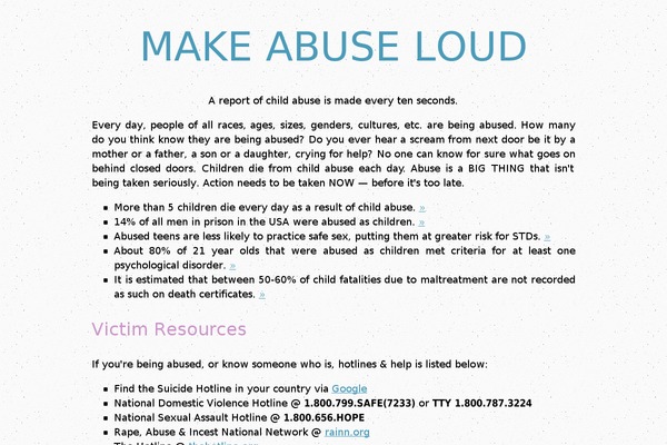 abusealoud.org site used Liz