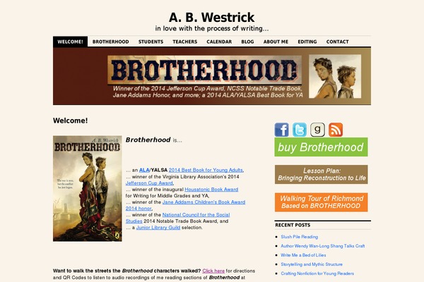 abwestrick.com site used Lyrical