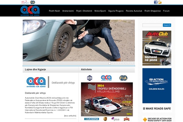 Aca theme site design template sample