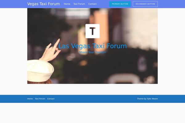 Tesseract theme site design template sample