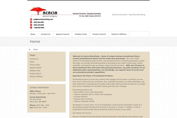 acaciaadvertising.com site used Swagger