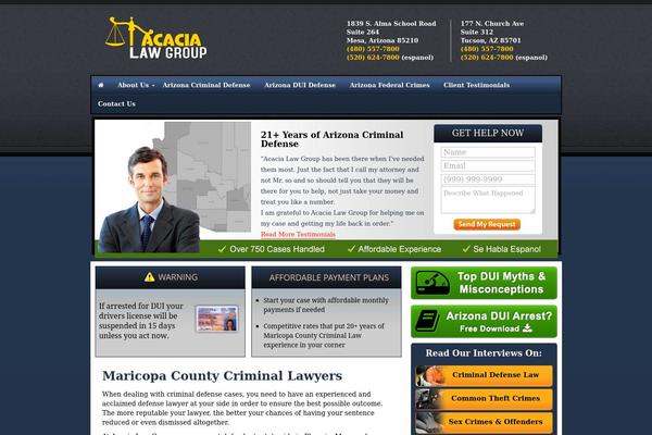 Acacia theme site design template sample