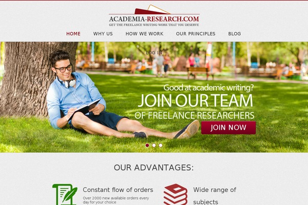 academia-research.com site used Academia-ux