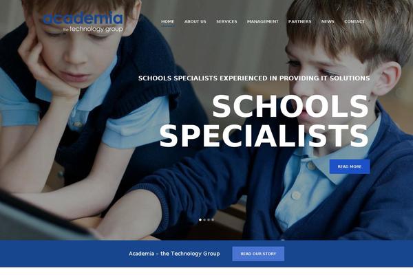 Academia theme site design template sample