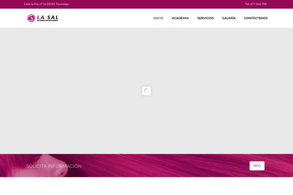 Hairdresser theme site design template sample