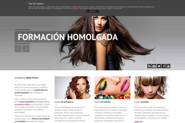 HairPress theme site design template sample