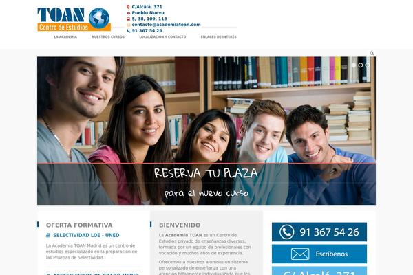 Buntington theme site design template sample