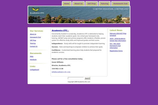 academics-etc.com site used Joe