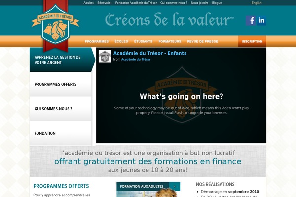 academiedutresor.com site used Standish
