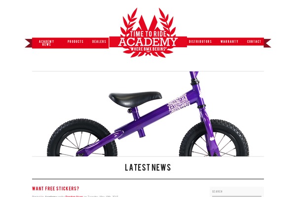 Academy theme site design template sample