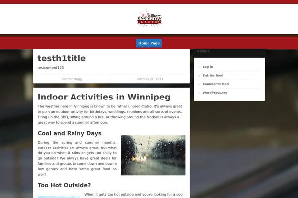 Focusblog-child theme site design template sample