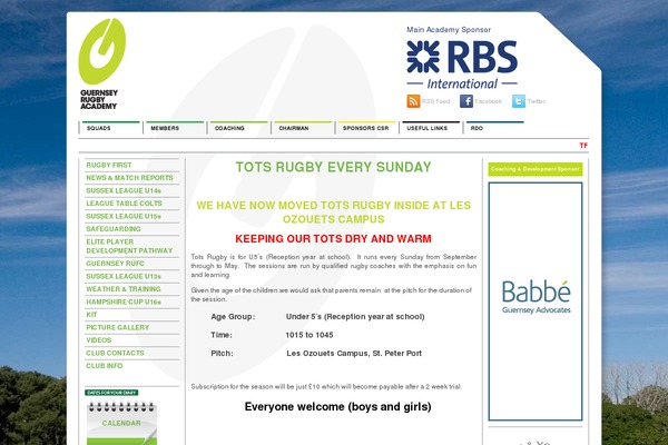 academyrugby.com site used Gra