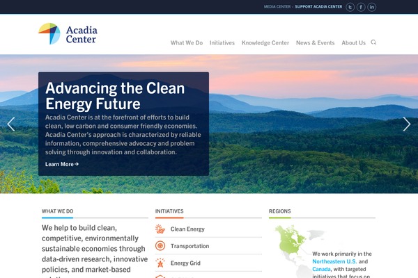 acadiacenter.org site used Acadia-center