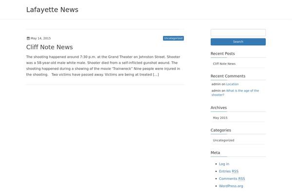 Lightning theme site design template sample