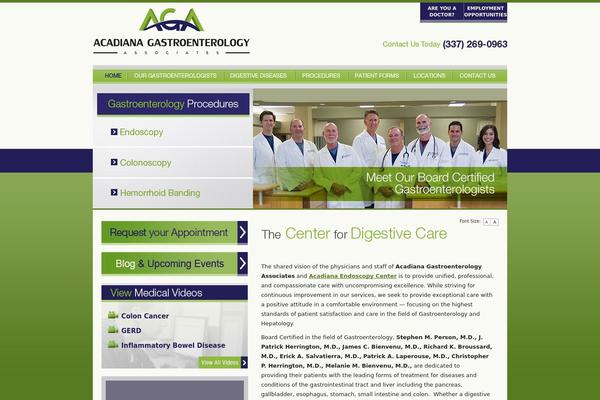 Aga theme site design template sample