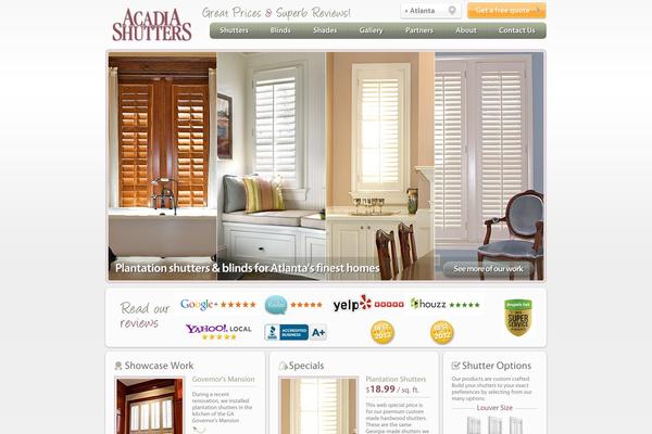 acadiashutters.com site used Acadia