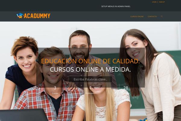 Site using Wplms-customizer plugin