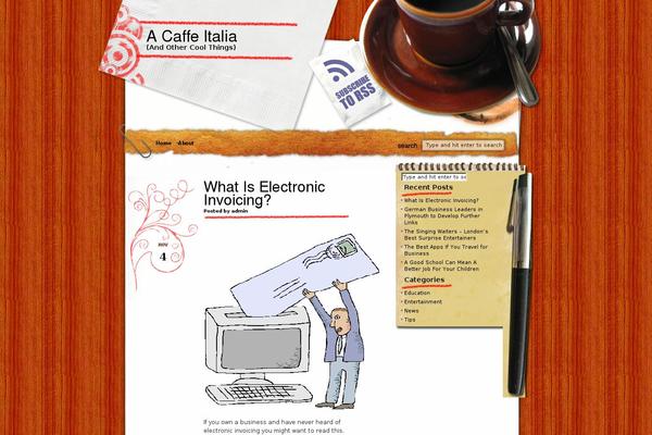 acaffeitalia.com site used Morning Coffee