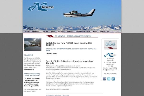 acairways.com site used Cityline