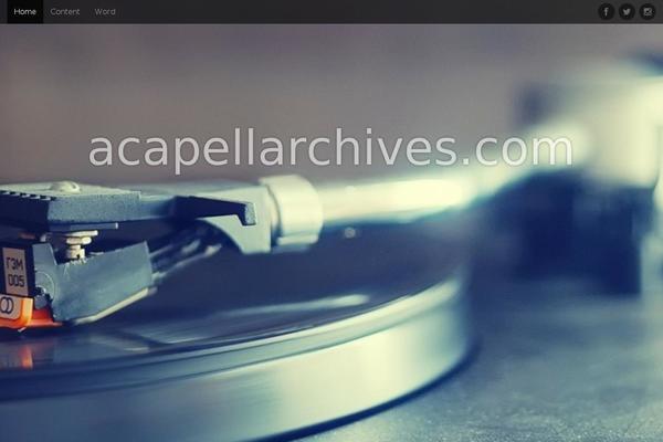 acapellarchives.com site used Arcade