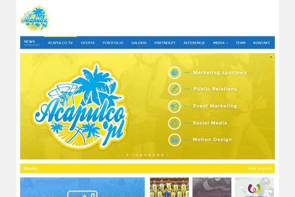 Quadrum theme site design template sample