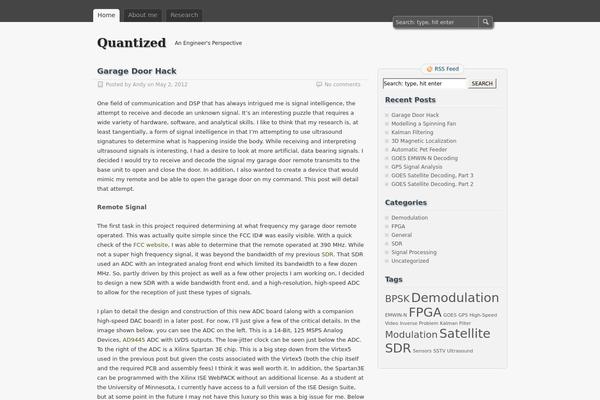 zBench theme site design template sample