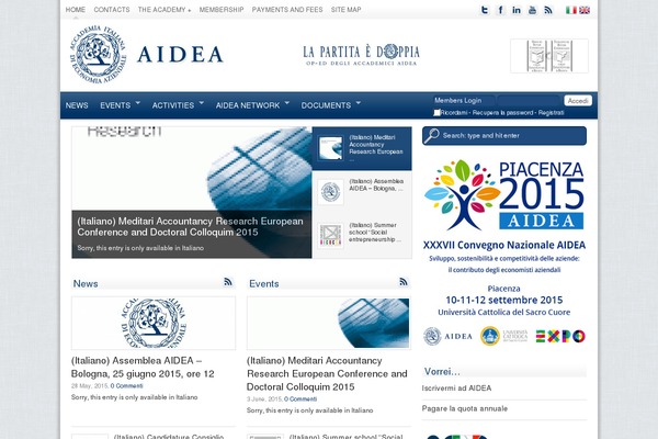 accademiaaidea.it site used Aidea