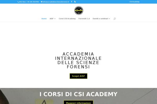 Divi theme site design template sample