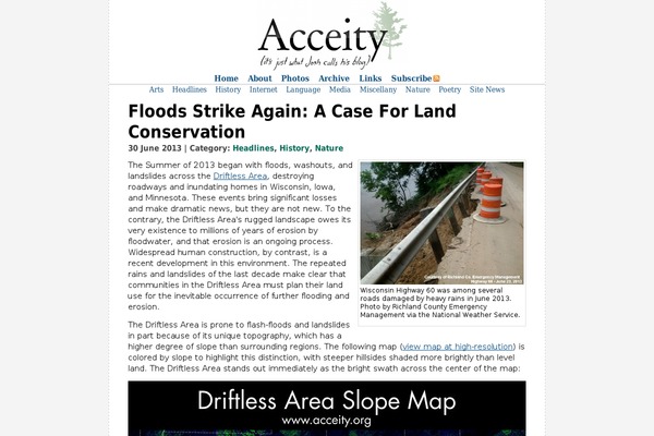 acceity.org site used Marble