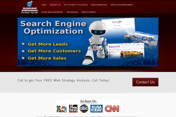 inFocus theme site design template sample