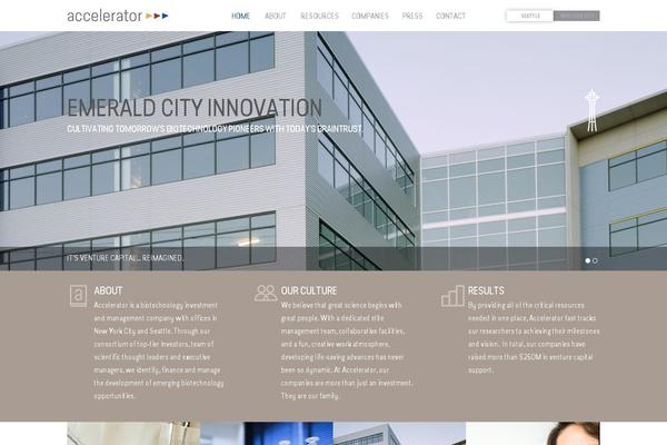 acceleratorcorp.com site used Accelerator