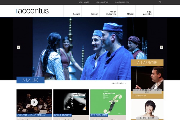 accentus.fr site used Accentus