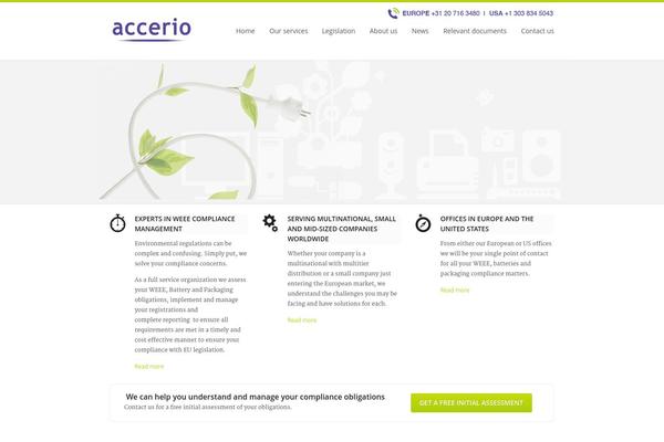Extensio theme site design template sample