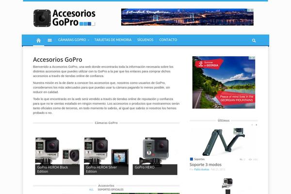Magazin theme site design template sample