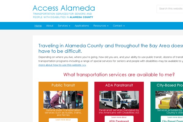 accessalameda.com site used Access-alameda