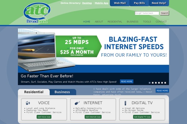 Atc theme site design template sample