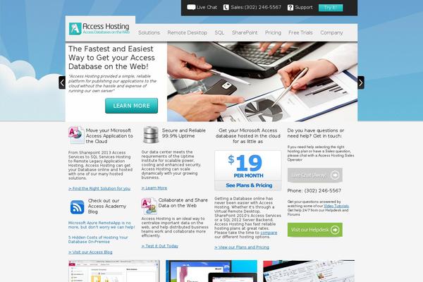accesshosting.com site used Ahtheme