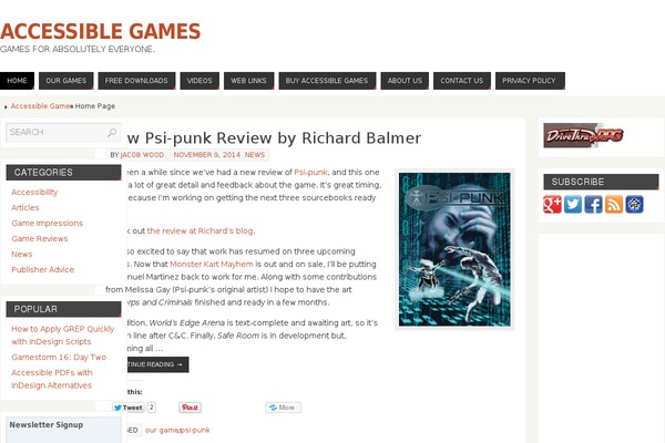 Parabola theme site design template sample