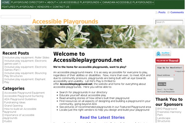 accessibleplayground.net site used Icelander