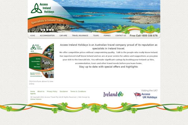 Gaia theme site design template sample