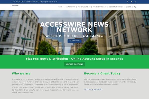 AccessPress Pro website example screenshot