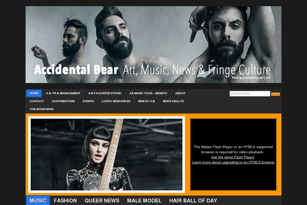 accidentalbear.com site used Lean-blog