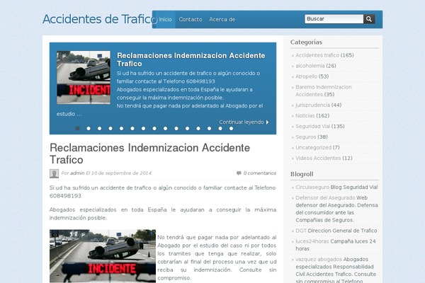 accidentestrafico.es site used Themetastico