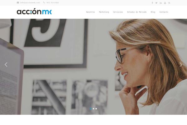 Waxom theme site design template sample