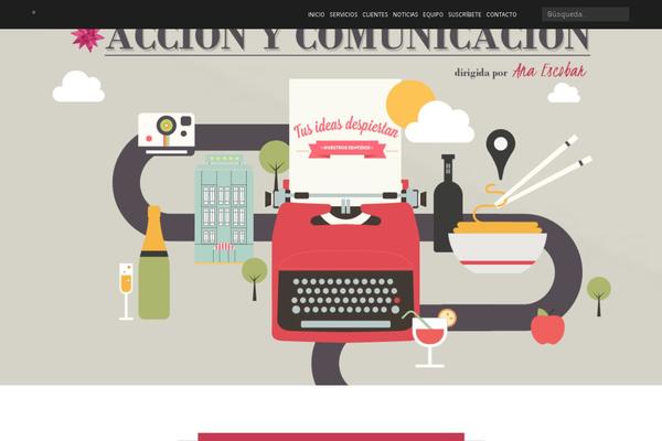 Visia theme site design template sample
