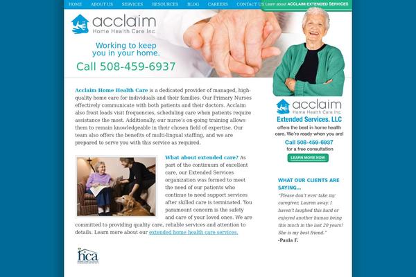 Acclaim theme site design template sample